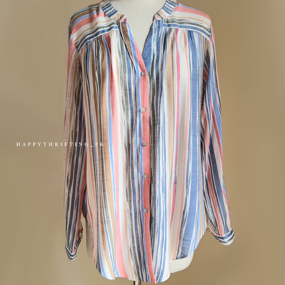 Relaxed Fit Casual Striped Tunic