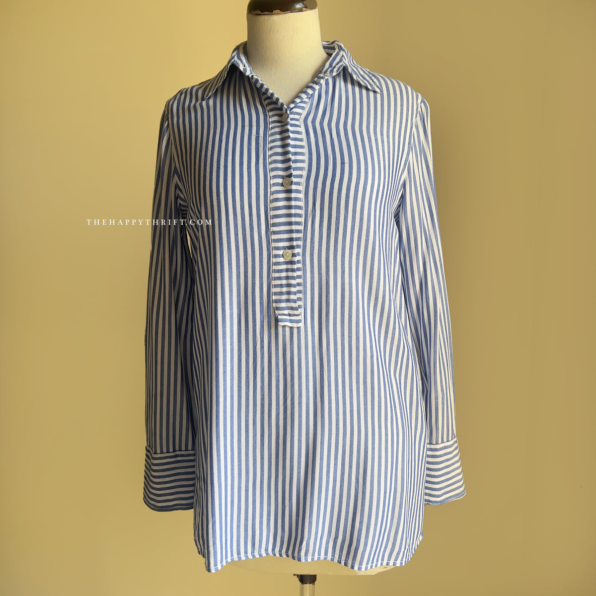 Blue & White Striped Shirt