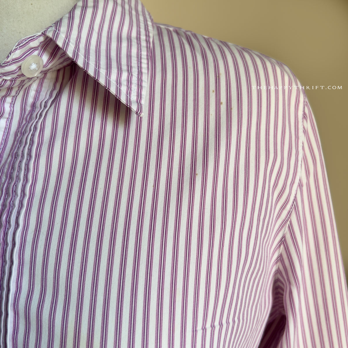Pink Striped Button Down Shirt
