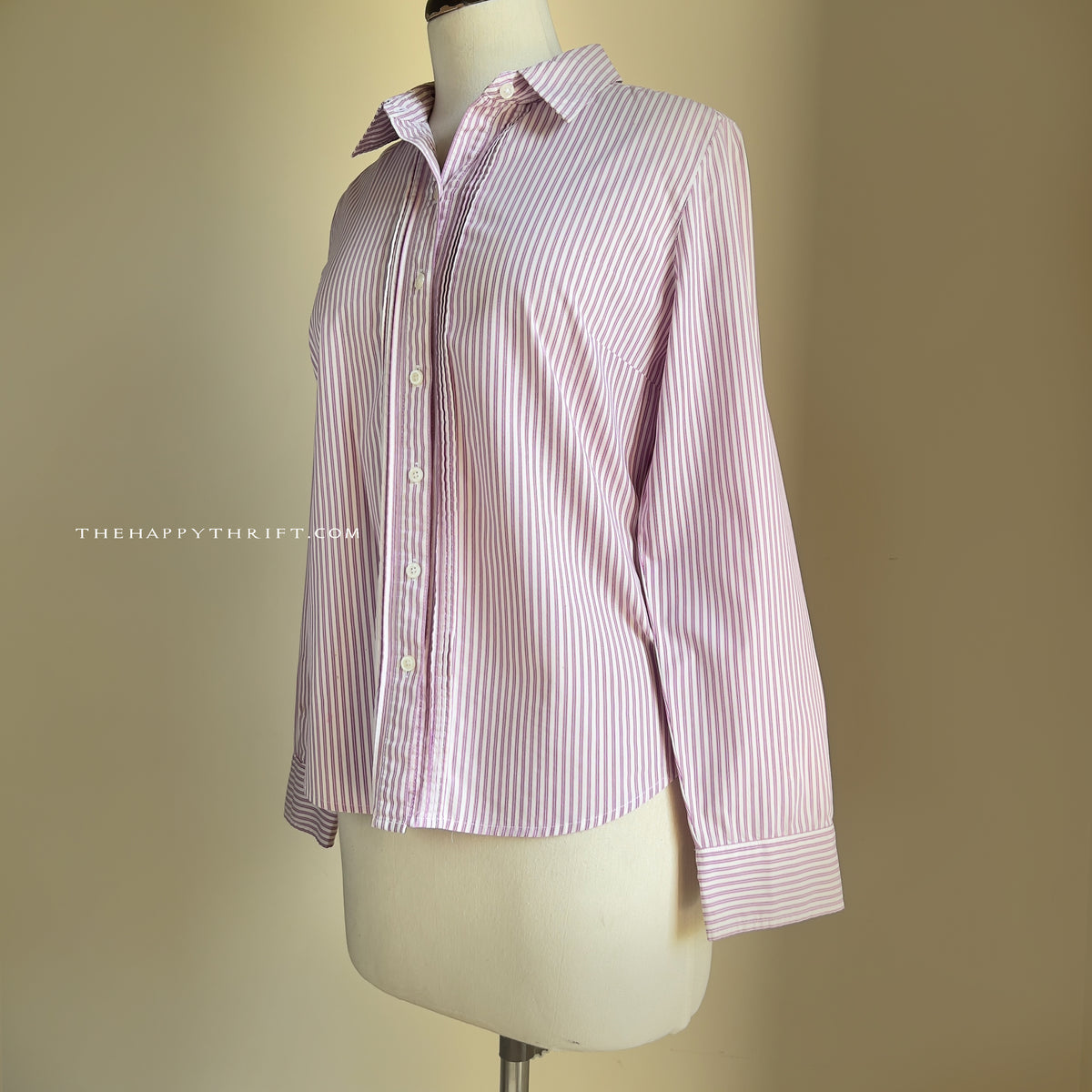 Pink Striped Button Down Shirt