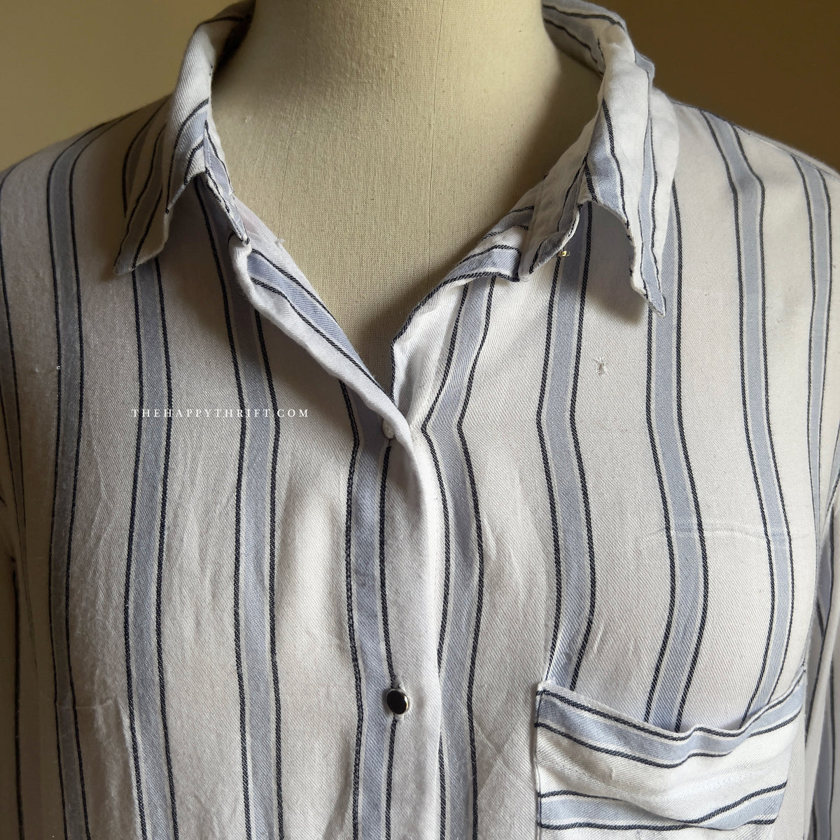 Blue & White Striped Shirt