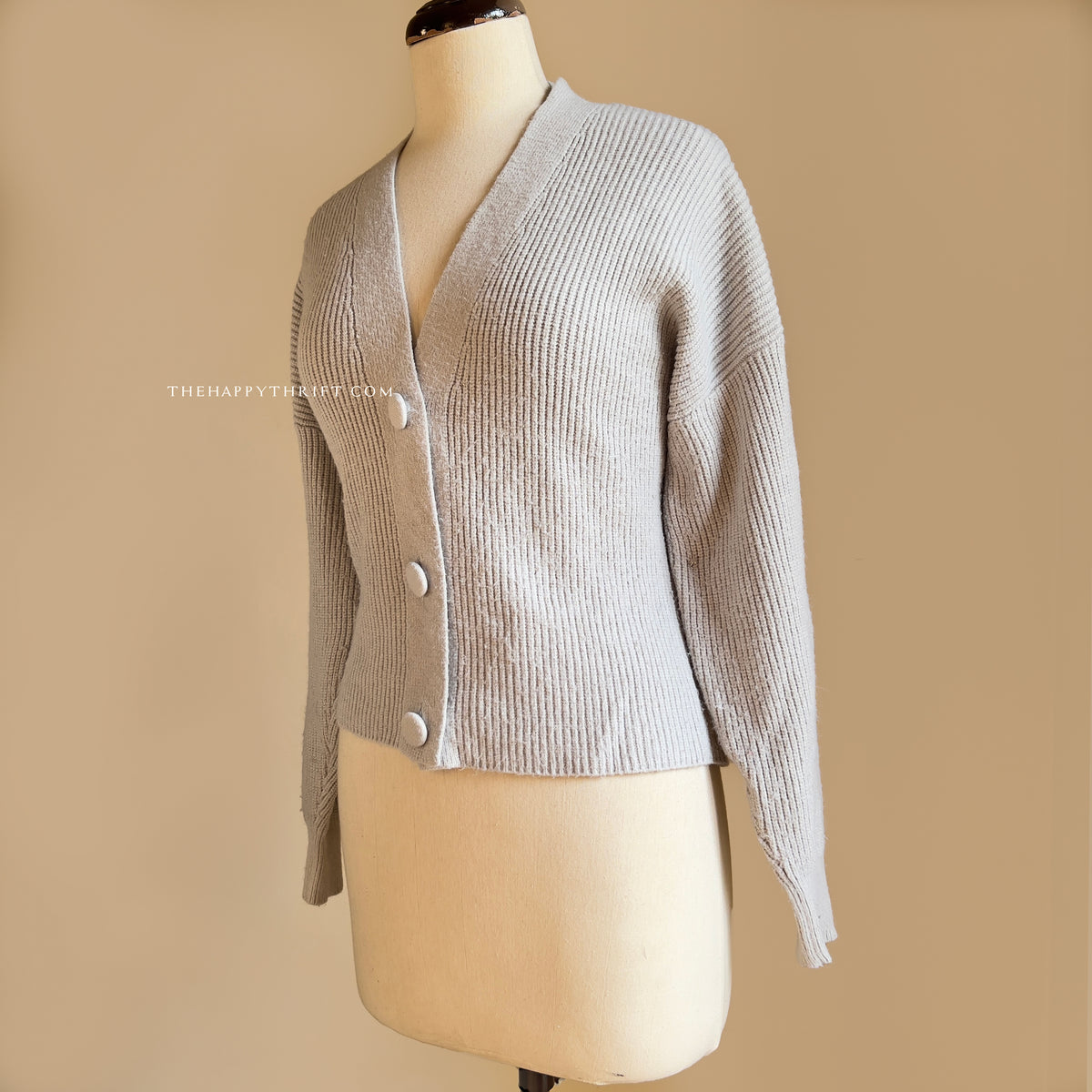 Grey Button Down Sweater