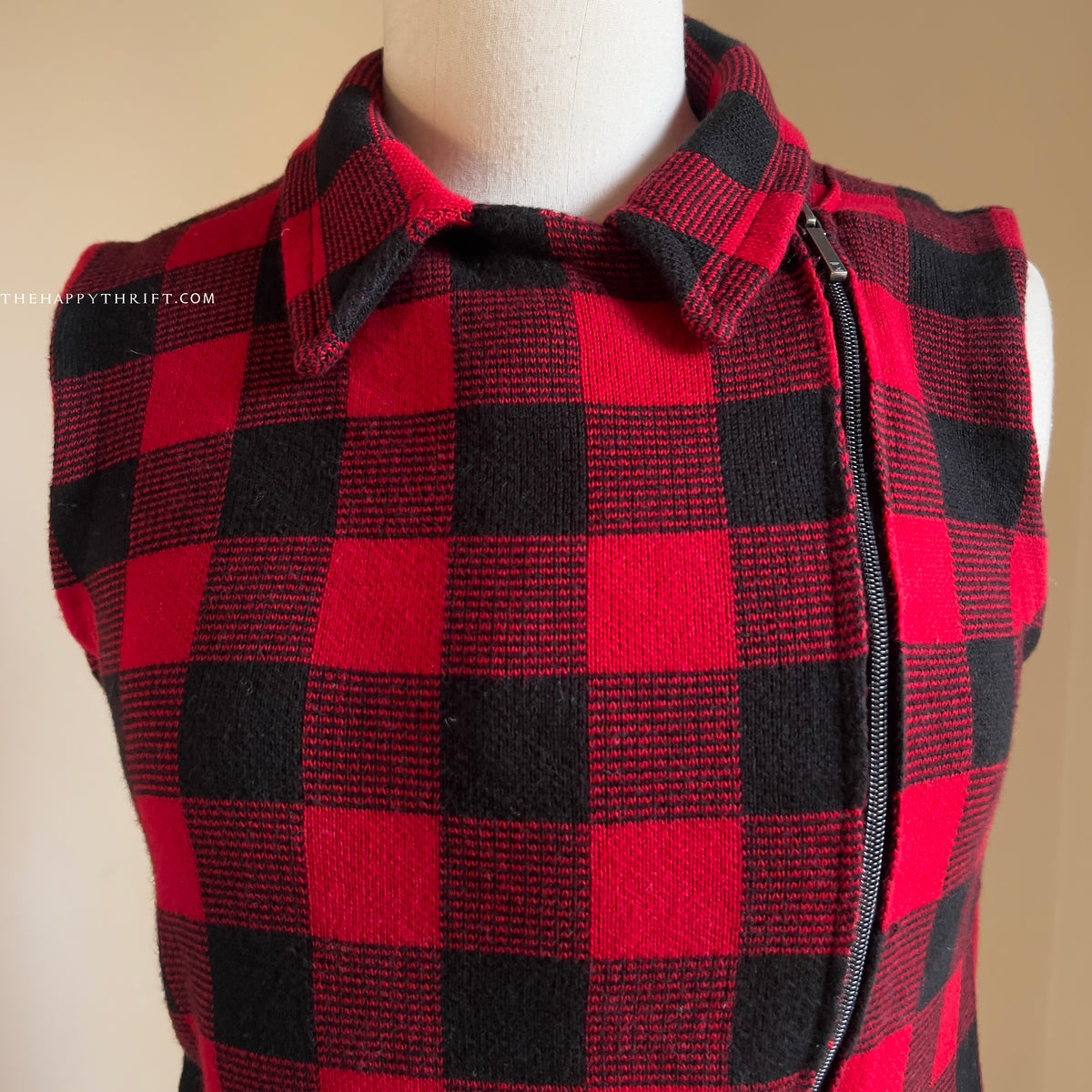 Sleeveless Zip-Up Vest