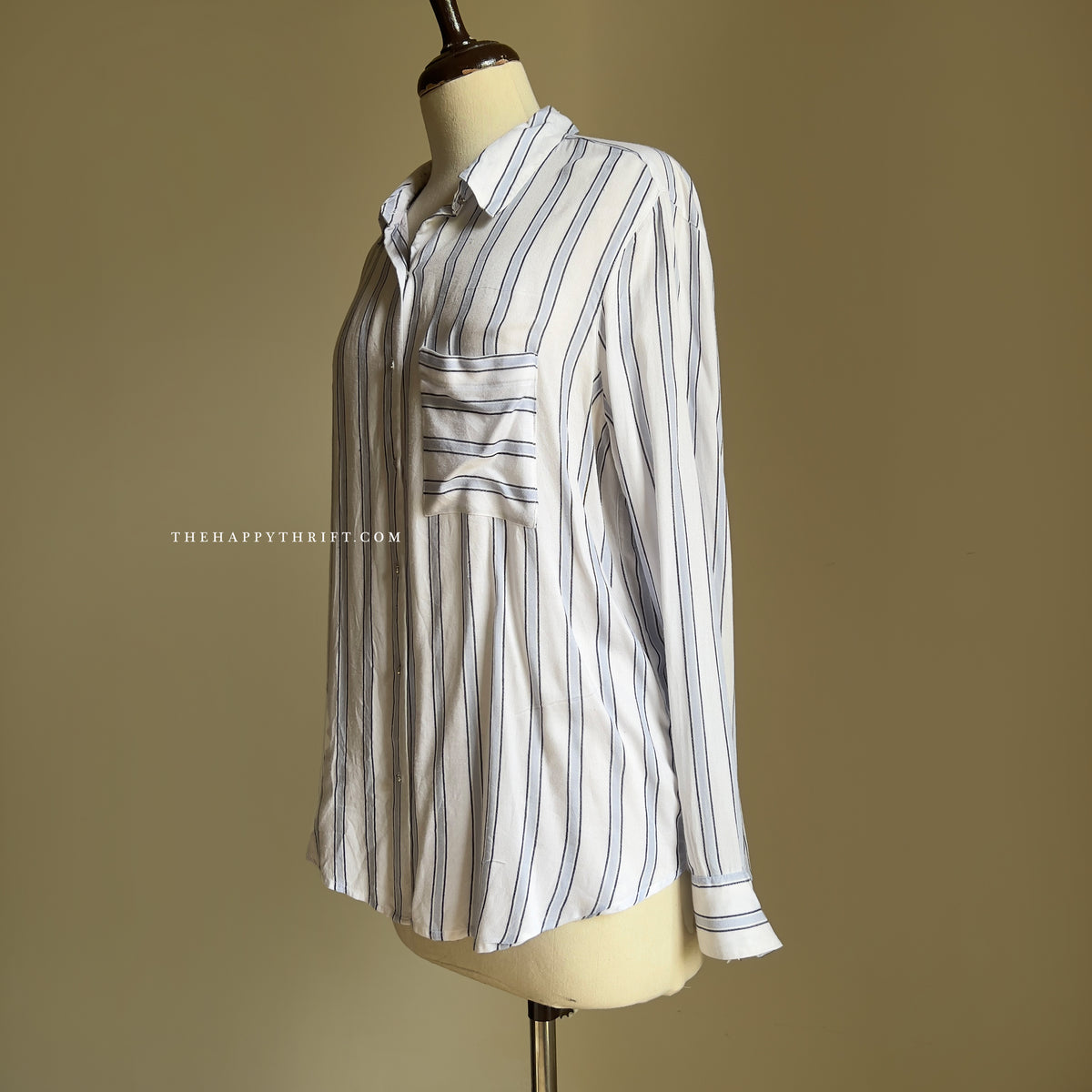 Blue & White Striped Shirt