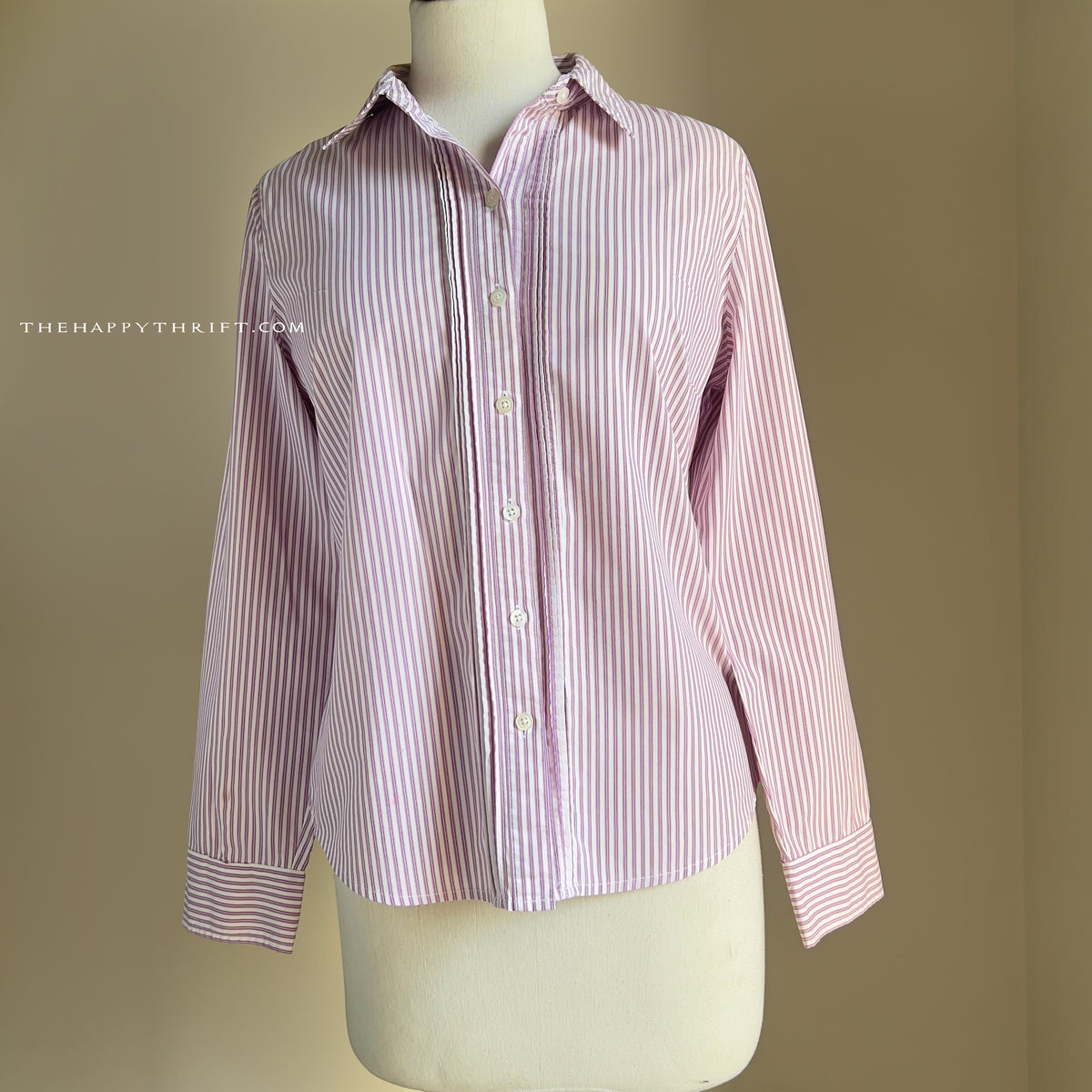 Pink Striped Button Down Shirt