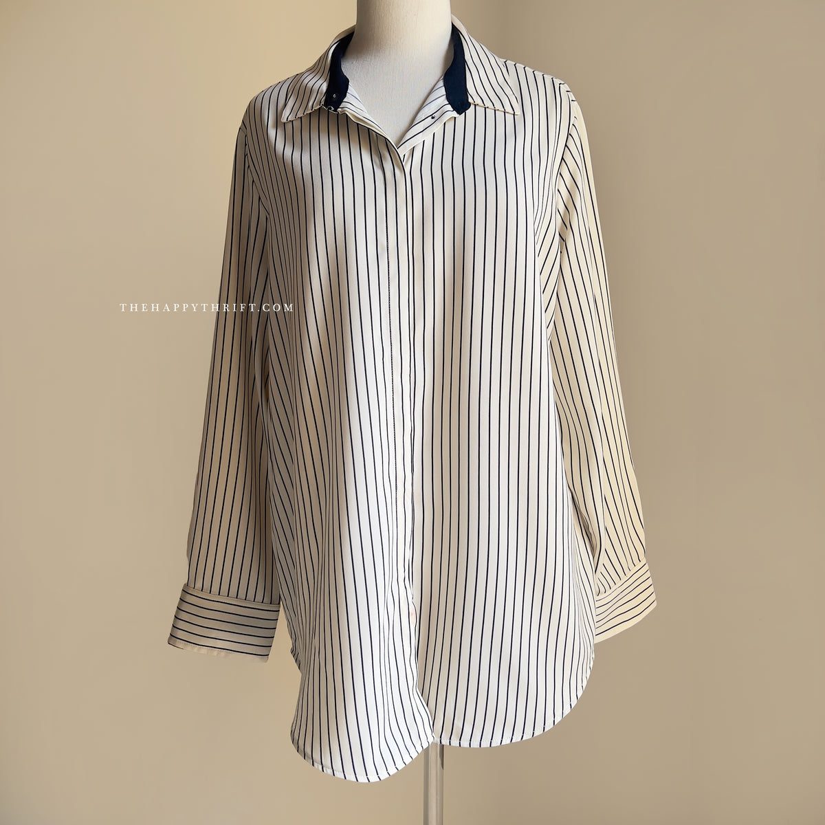 White & Black Stripe Shirt