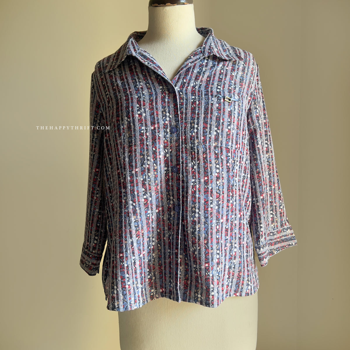 Printed Button Down Shirt