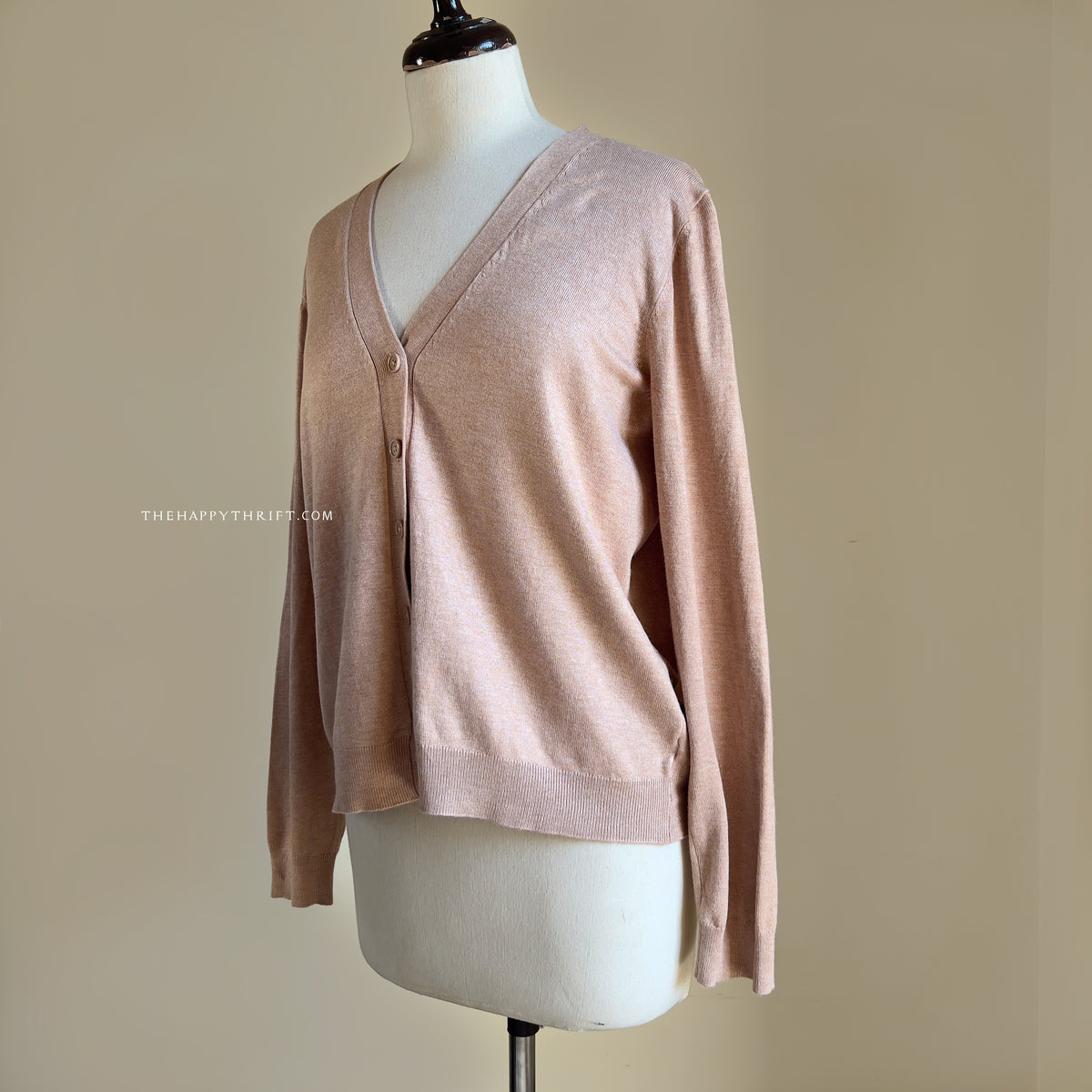 Brown Button down Sweater