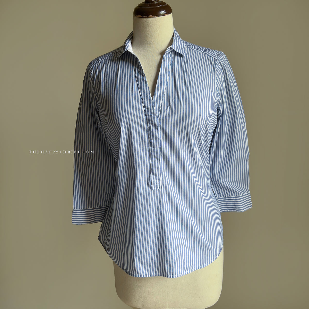 Striped V Neck Shirt