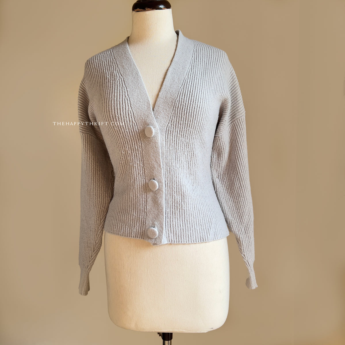 Grey Button Down Sweater