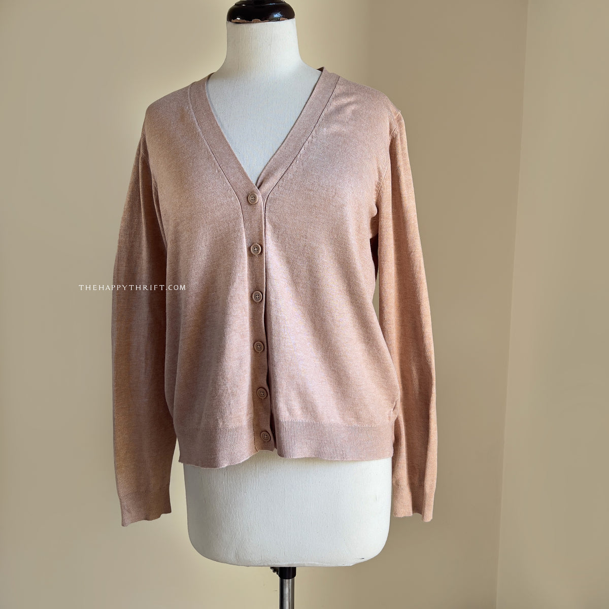 Brown Button down Sweater