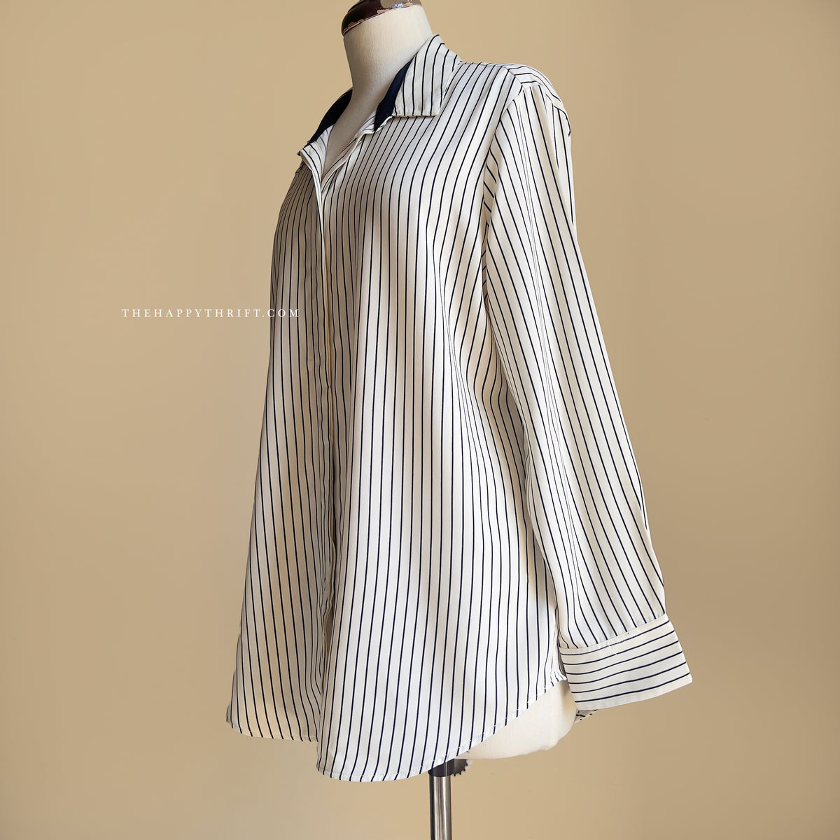 White & Black Stripe Shirt