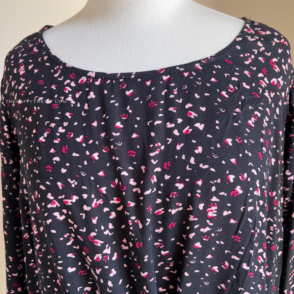 Black Printed Top